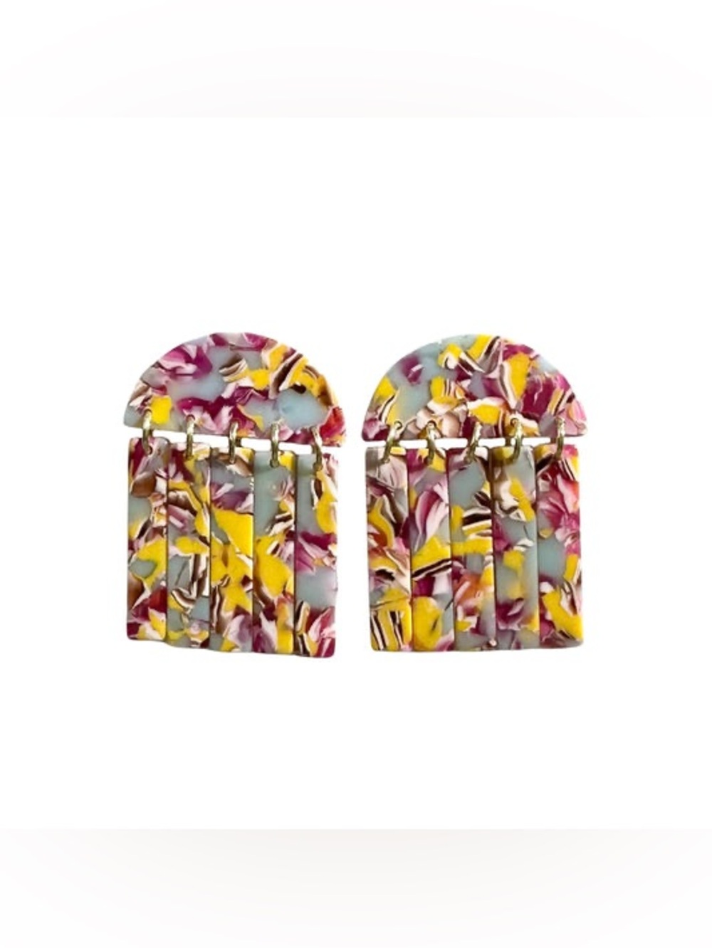 Closet Rehab Fringe Earrings Magenta me Crazy
